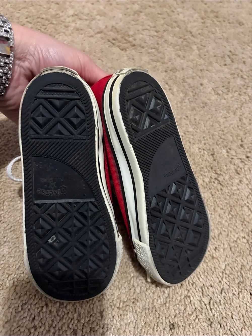 Converse all stars red toddlers size 9.5